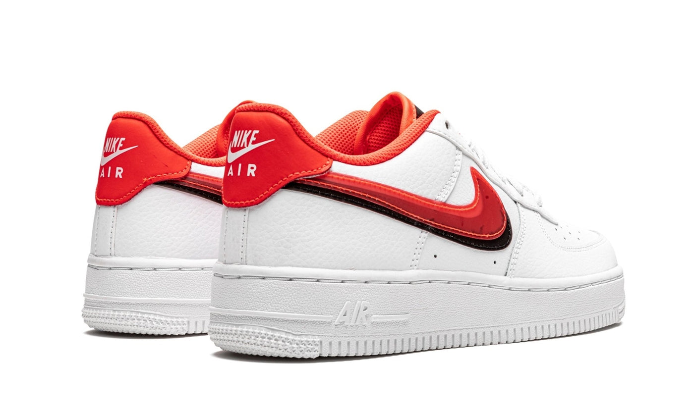 NIKE AIR FORCE 1 DOUBLE SWOOSH ROUGE