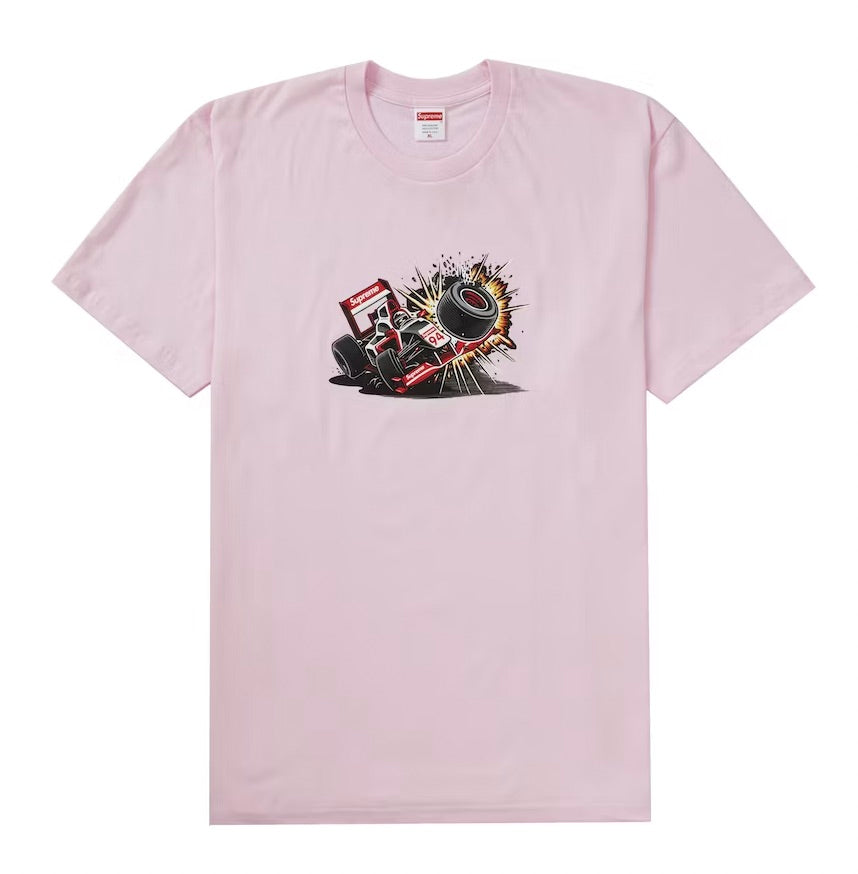 TEE-SHIRT SUPREME CRASH ROSE - UNIQUE EN SON GENRE