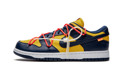 CHAUSSURES NIKE X OFF WHITE DUNK LOW UNIVERSITY GOLD / NAVY CT0856700
