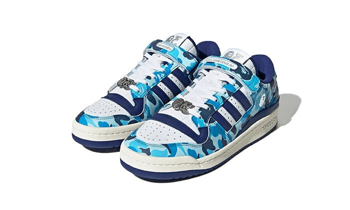 ADIDAS FORUM 84 LOW BAPE 30TH ANNIVERSARY BLUE CAMO - UNIQUE EN