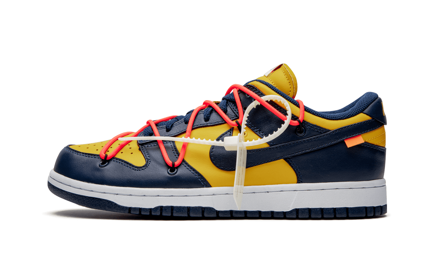 CHAUSSURES NIKE X OFF WHITE DUNK LOW UNIVERSITY GOLD / NAVY CT0856700